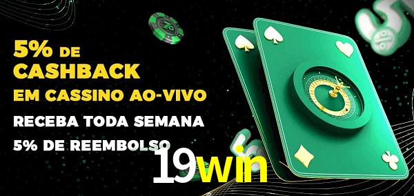 Promoções do cassino ao Vivo 19win